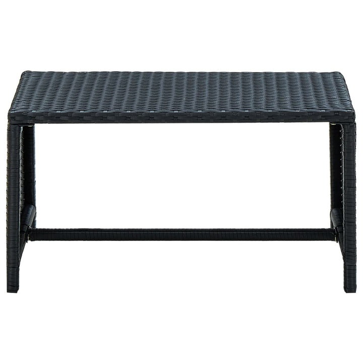 sofabord 70x40x38 cm polyrattan sort