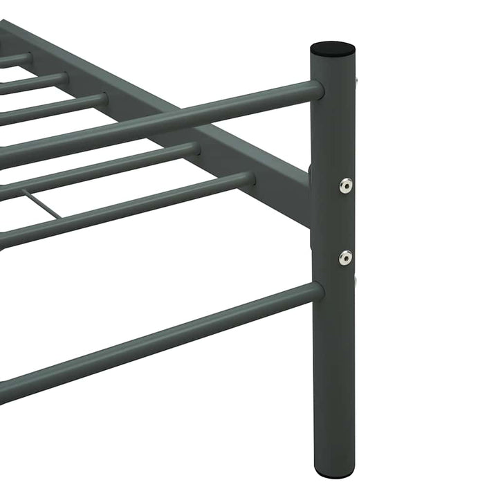 sengestel 180 x 200 cm metal grå