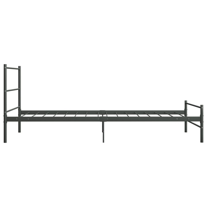 sengestel 100 x 200 cm metal grå