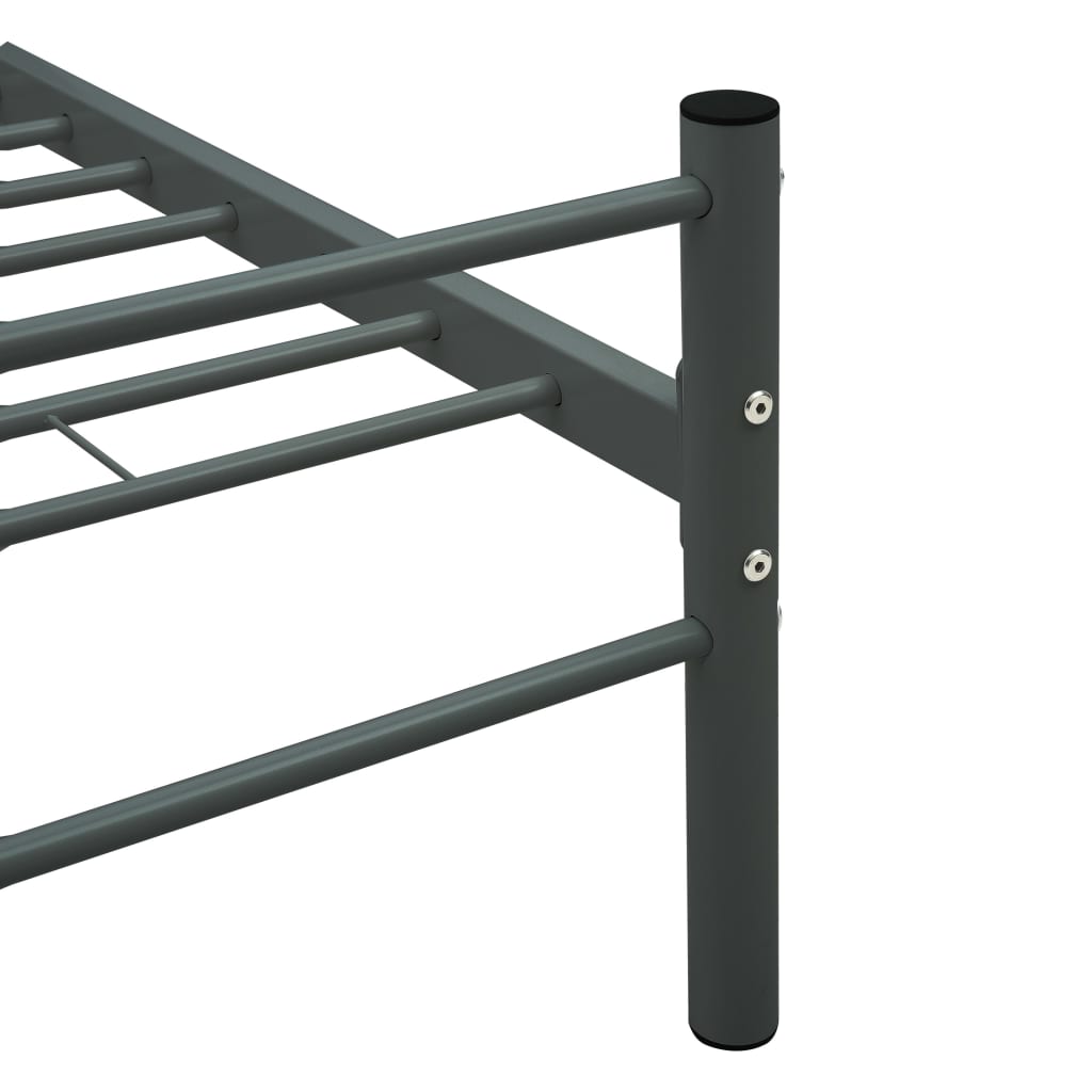 sengestel 100 x 200 cm metal grå