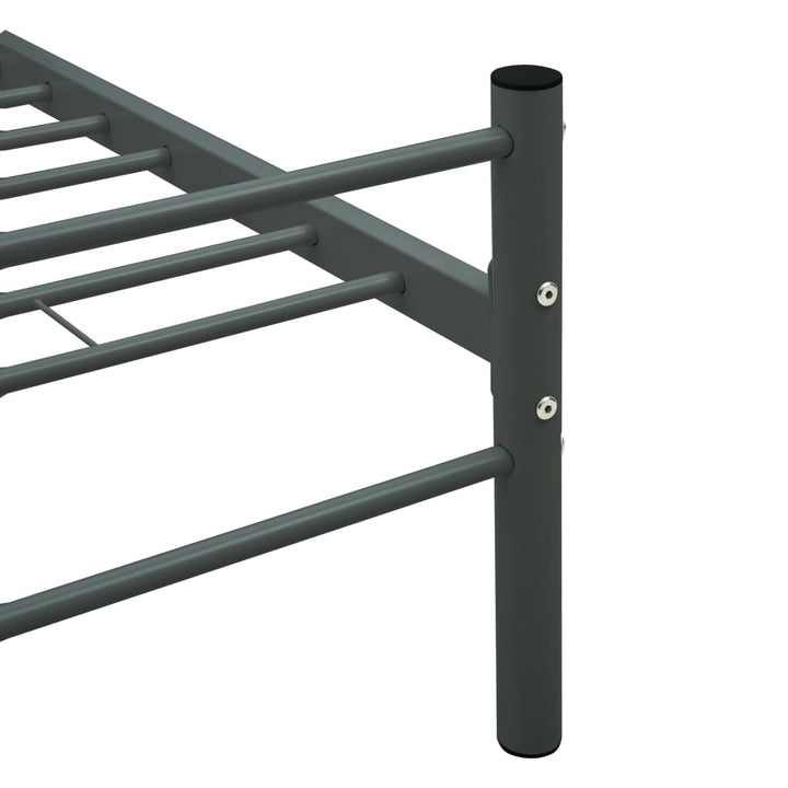 sengestel 100 x 200 cm metal grå