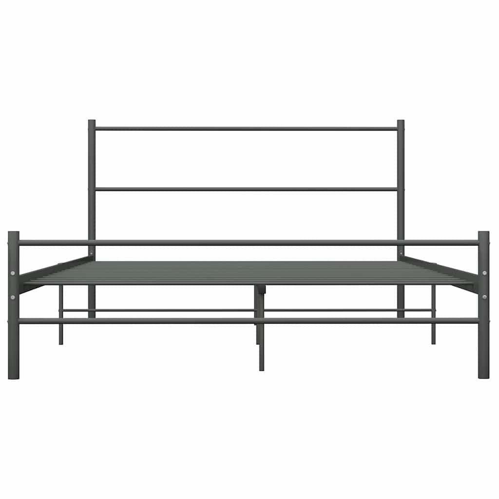 sengestel 120 x 200 cm metal grå