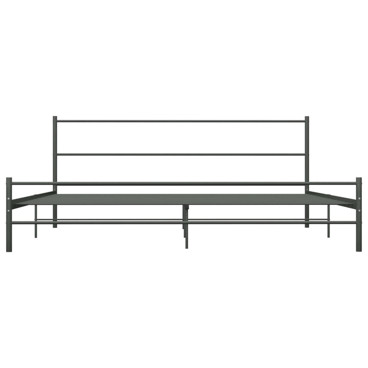 sengestel 200 x 200 cm metal grå