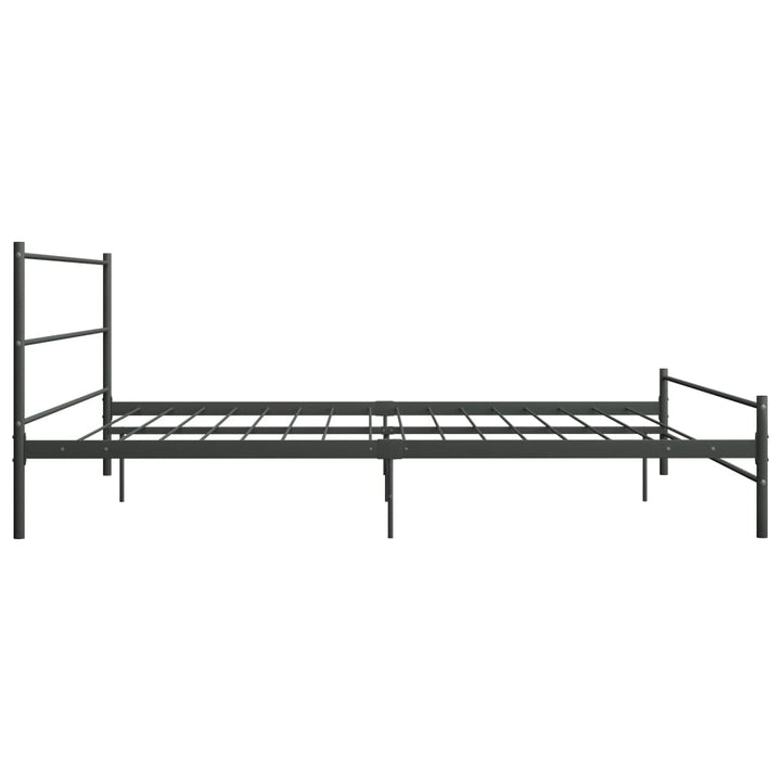 sengestel 200 x 200 cm metal grå