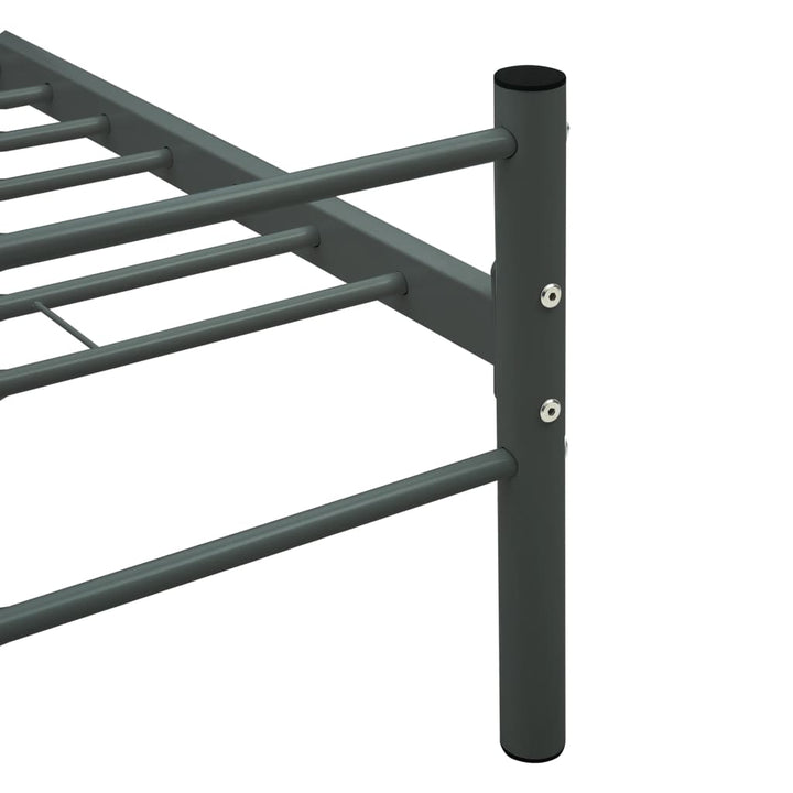 sengestel 200 x 200 cm metal grå