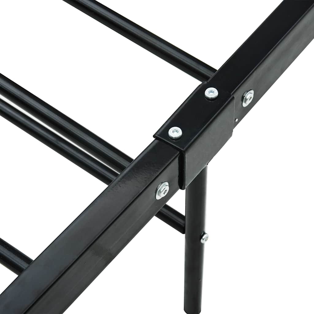 sengestel 180 x 200 cm metal sort