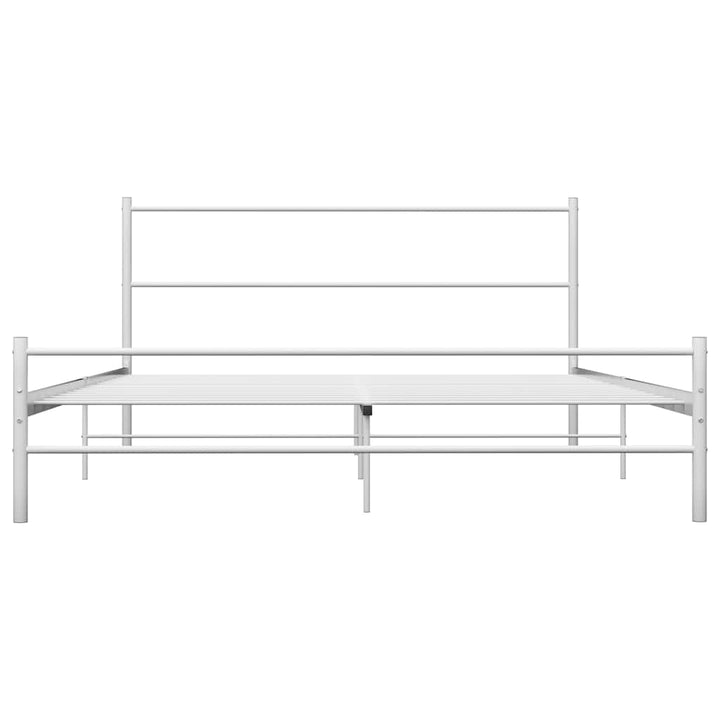 sengestel 120 x 200 cm metal hvid