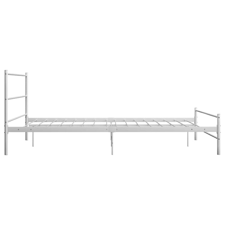 sengestel 120 x 200 cm metal hvid