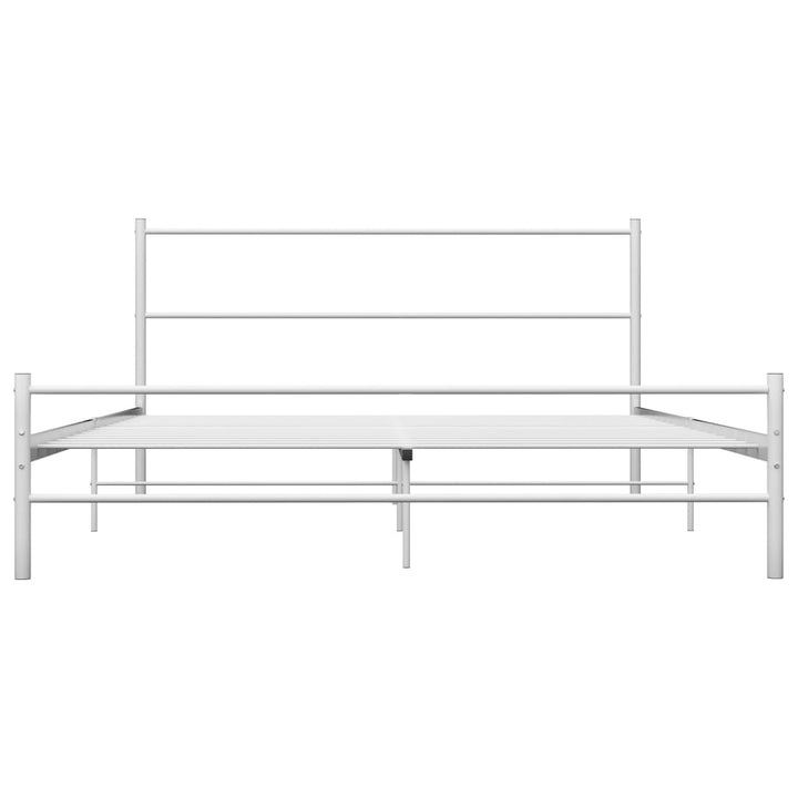 sengestel 140 x 200 cm metal hvid