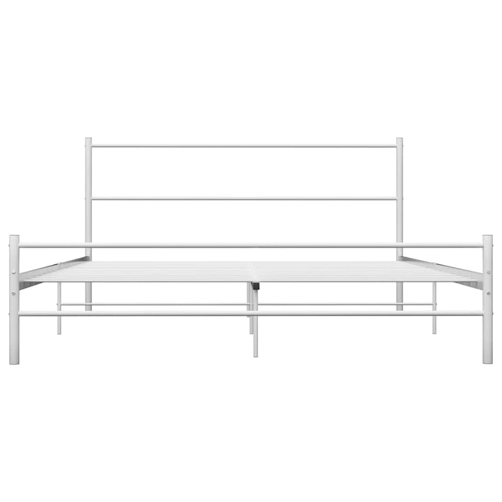 sengestel 140 x 200 cm metal hvid