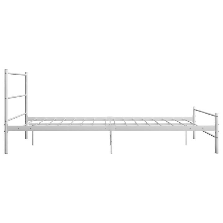 sengestel 140 x 200 cm metal hvid