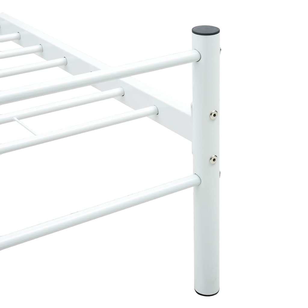 sengestel 140 x 200 cm metal hvid