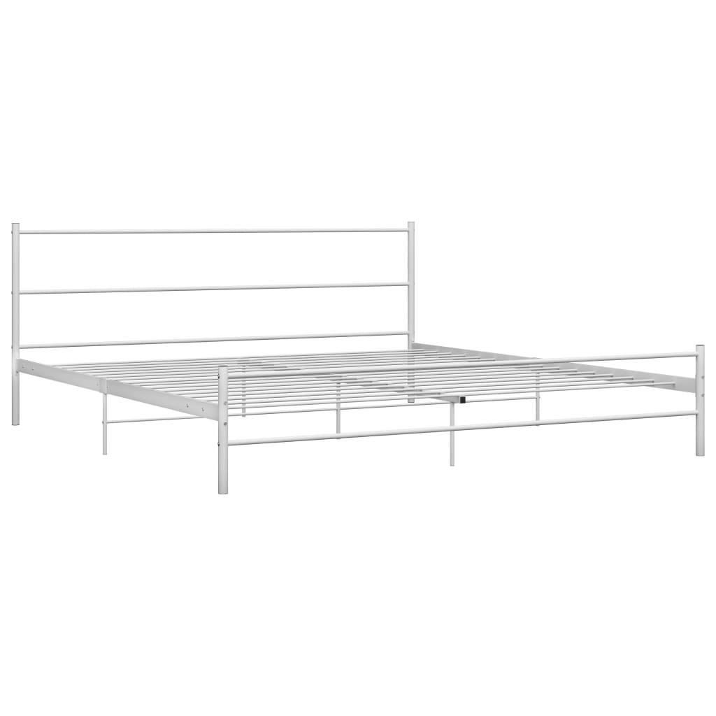 sengestel 180 x 200 cm metal hvid