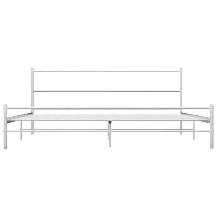 sengestel 180 x 200 cm metal hvid