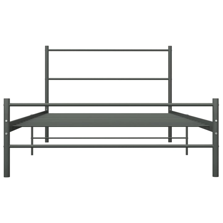 sengestel 90 x 200 cm metal grå