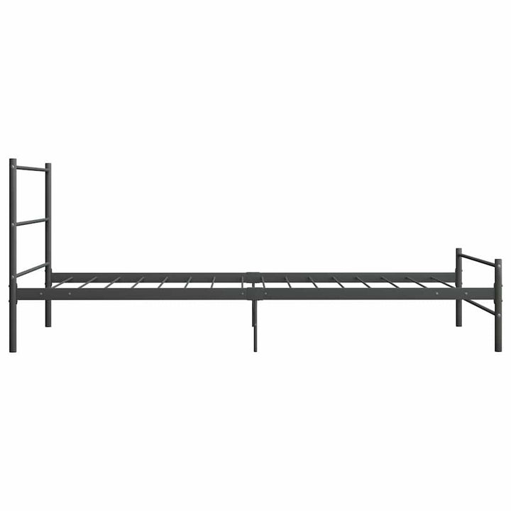 sengestel 90 x 200 cm metal grå