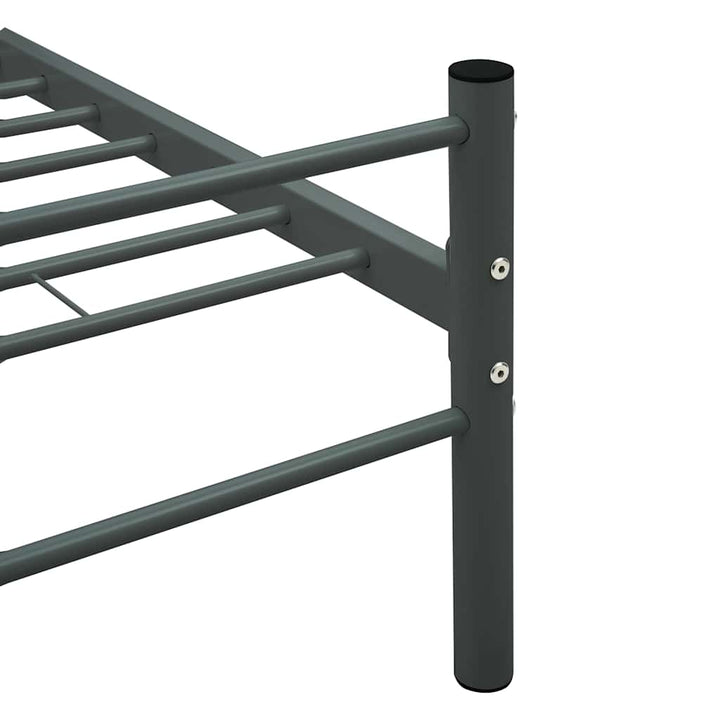 sengestel 90 x 200 cm metal grå