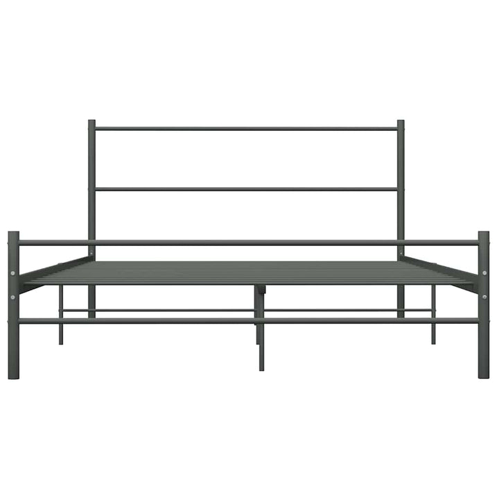sengestel 160 x 200 cm metal grå