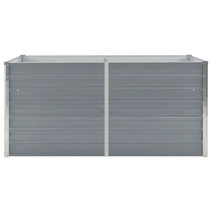 hævet havekasse 160 x 80 x 45 cm galvaniseret stål grå