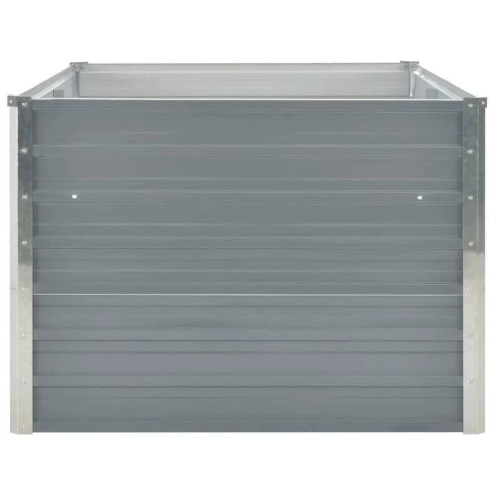 hævet havekasse 160 x 80 x 45 cm galvaniseret stål grå