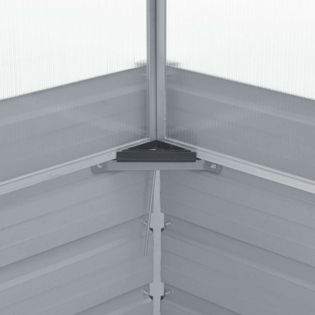 drivhus 100 x 100 x 77 cm galvaniseret stål grøn