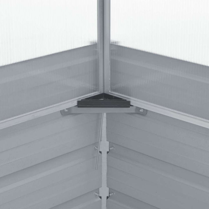 drivhus 100 x 100 x 77 cm galvaniseret stål grøn