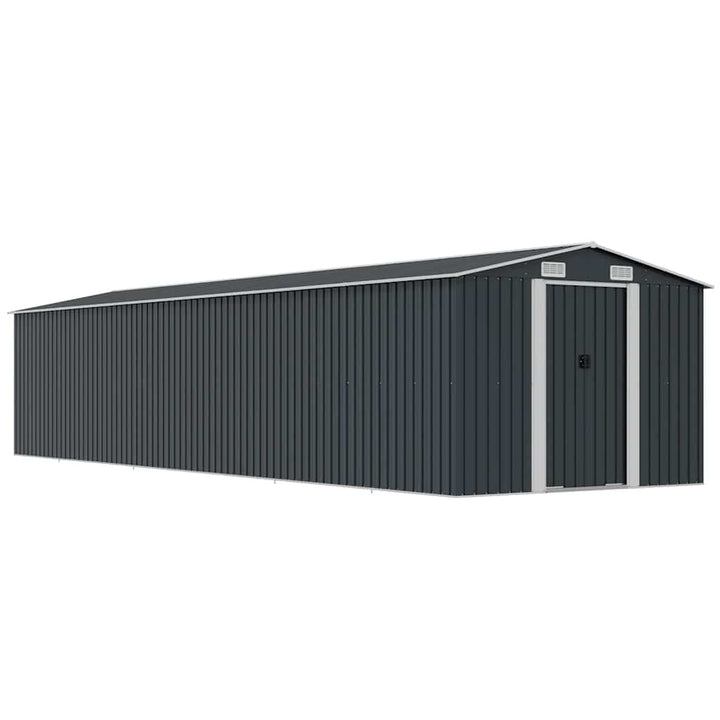 haveskur 257x779x181 cm galvaniseret stål antracitgrå