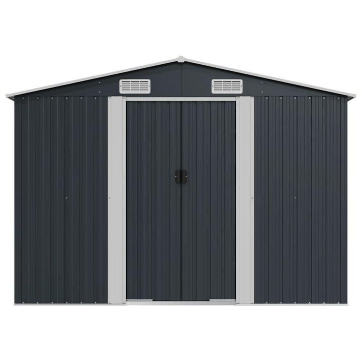 haveskur 257x779x181 cm galvaniseret stål antracitgrå
