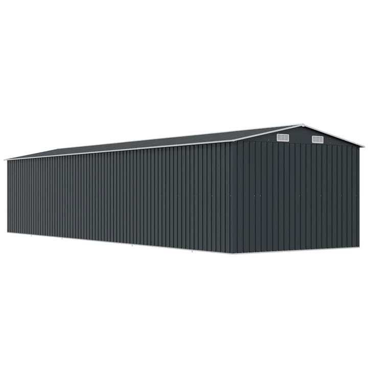 haveskur 257x779x181 cm galvaniseret stål antracitgrå