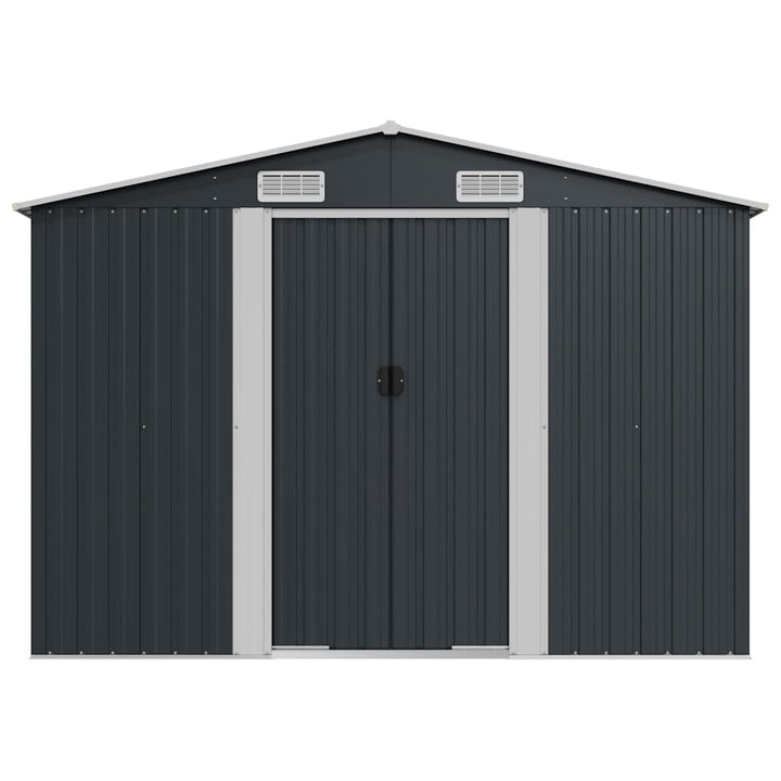 haveskur 257x997x178 cm galvaniseret stål antracitgrå