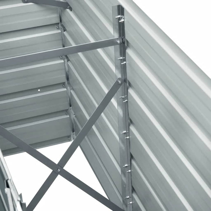 forhøjet plantekasse 240x40x77 cm galvaniseret stål antracitgrå