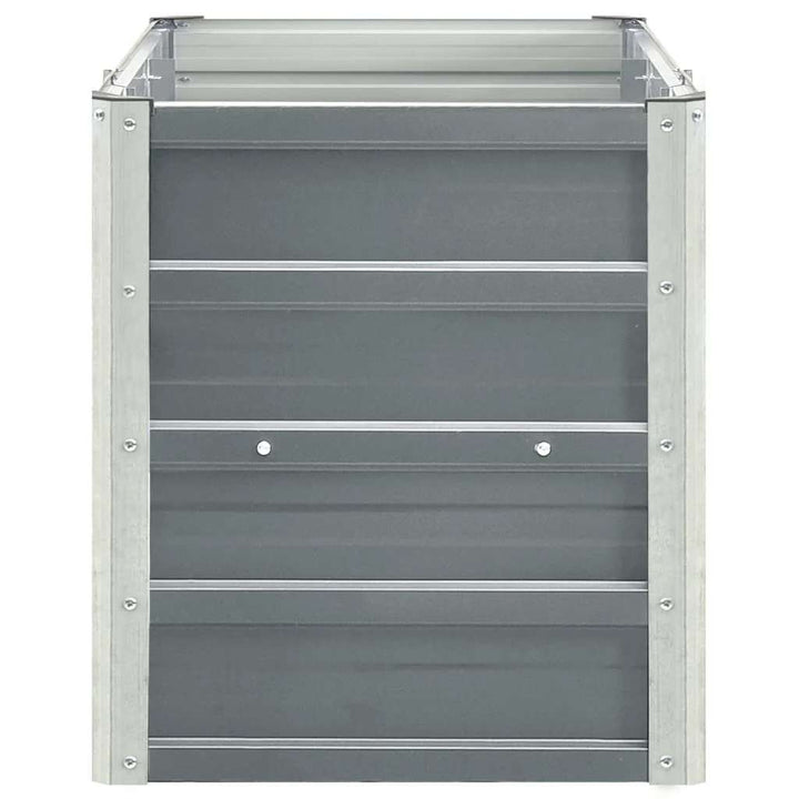 forhøjet plantekasse 240x40x45 cm galvaniseret stål grå