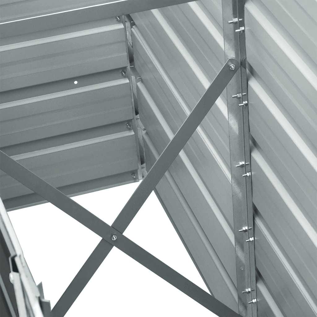 hævet plantekasse 240x40x45 cm galvaniseret stål antracitgrå
