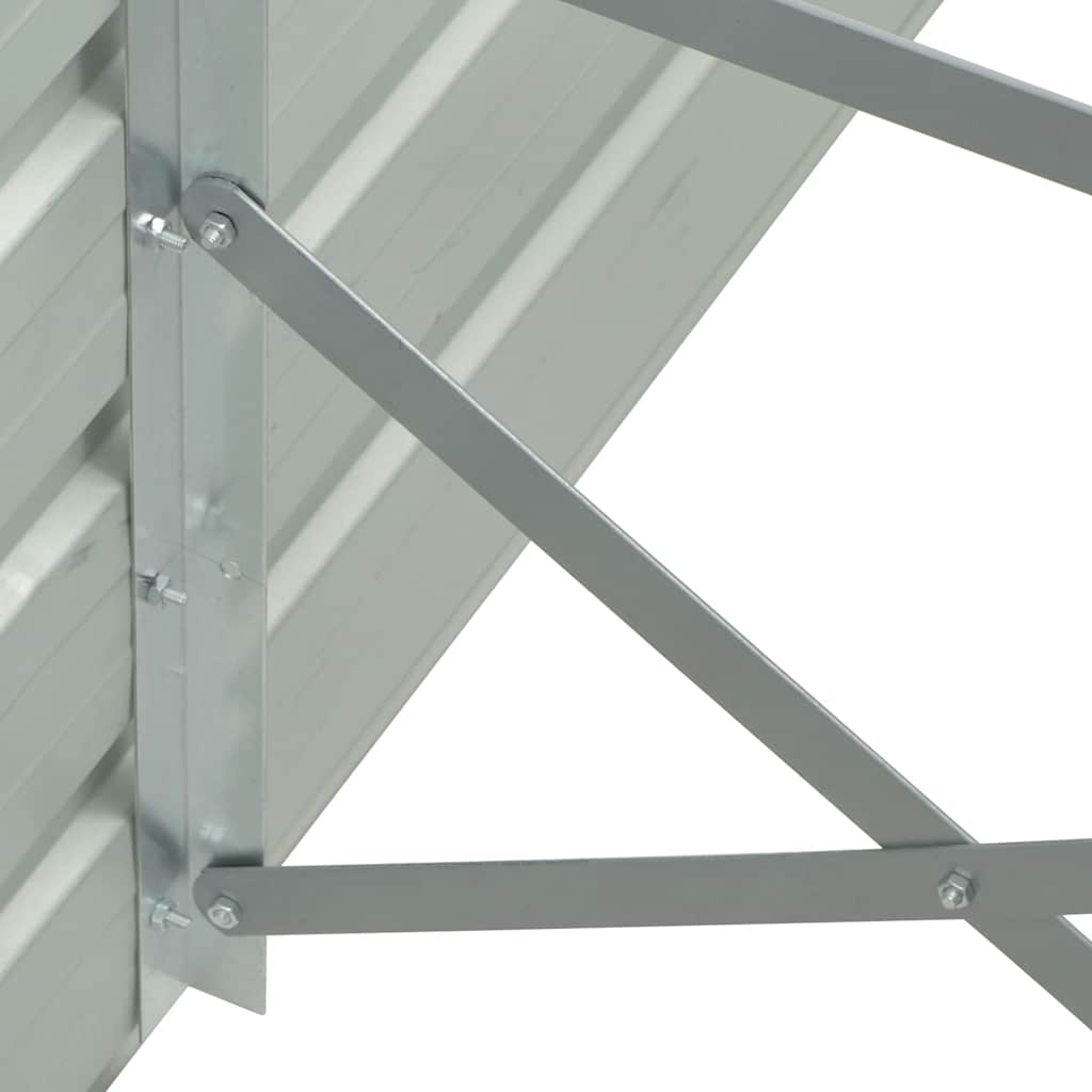 forhøjet plantekasse 320x40x45 cm galvaniseret stål grøn