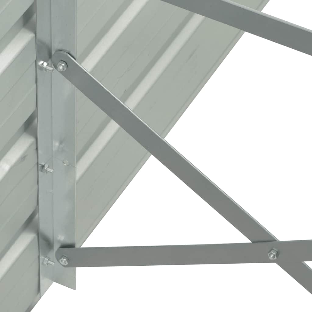 forhøjet plantekasse 320x40x45 cm galvaniseret stål antracitgrå