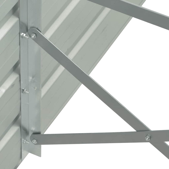 forhøjet plantekasse 320x40x45 cm galvaniseret stål antracitgrå