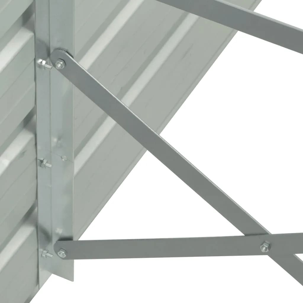 forhøjet plantekasse 400x80x45 cm galvaniseret stål brun