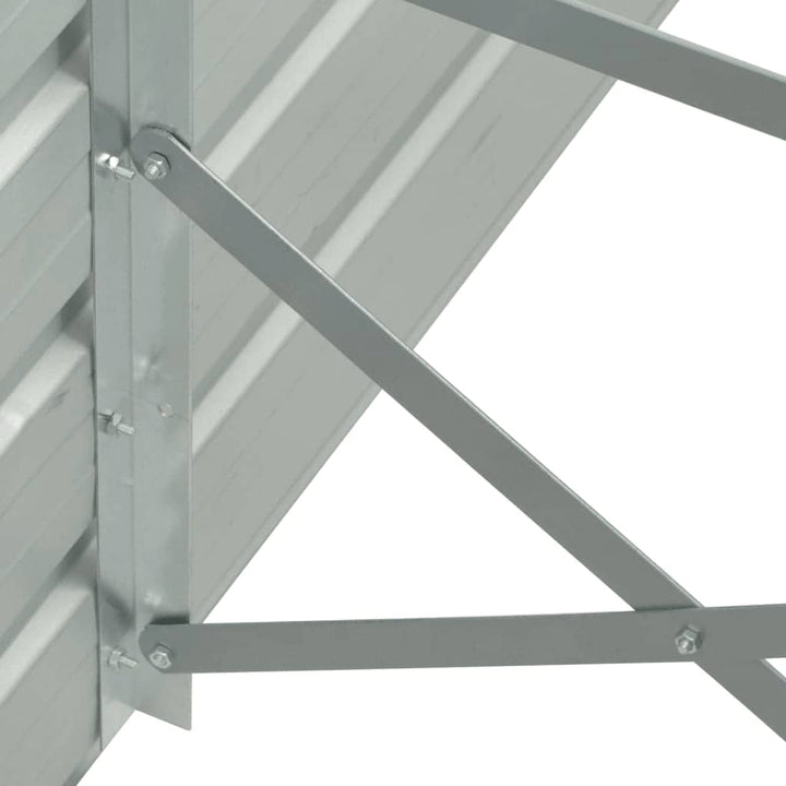 forhøjet plantekasse 400x80x45 cm galvaniseret stål antracitgrå
