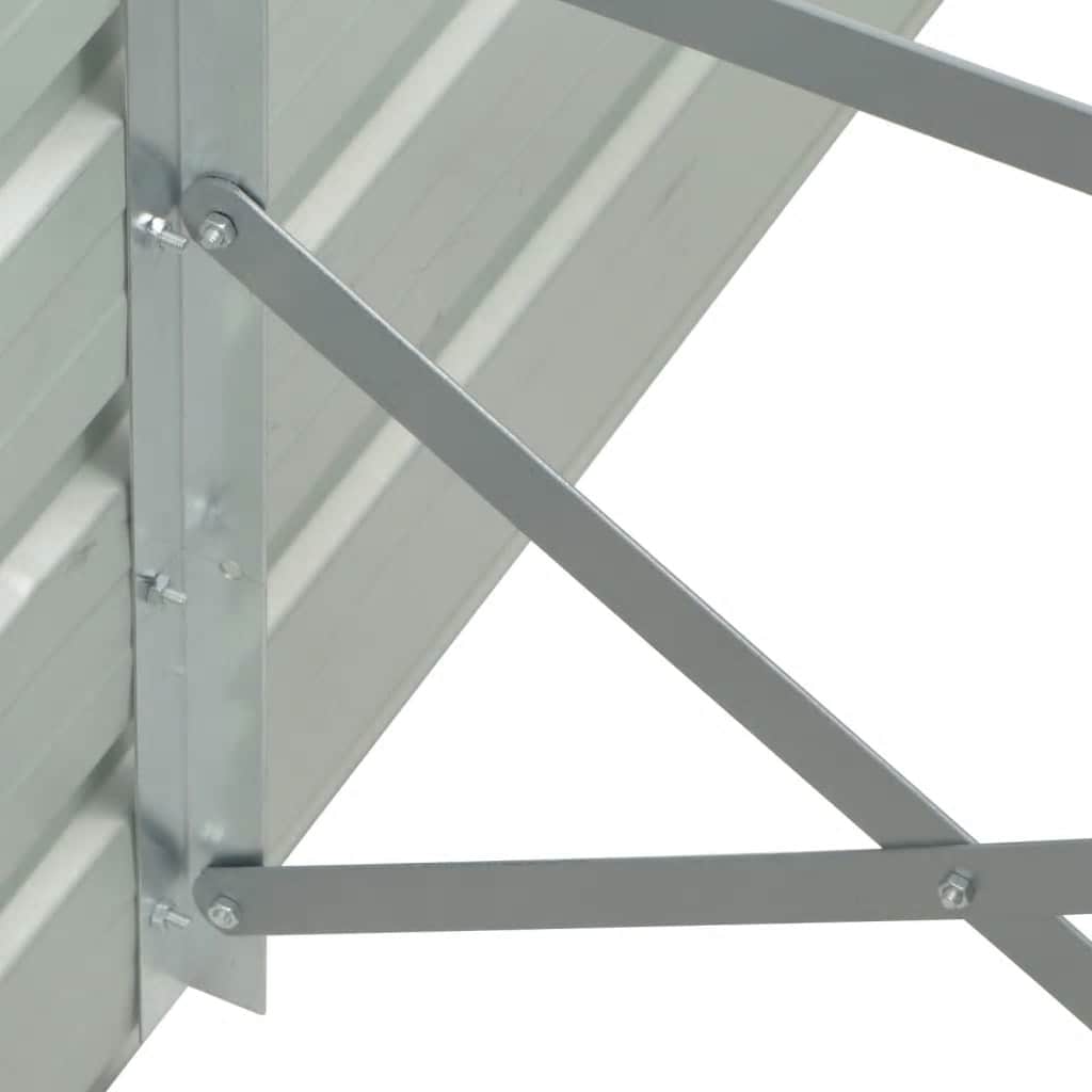 forhøjet plantekasse 400x80x77 cm galvaniseret stål antracitgrå