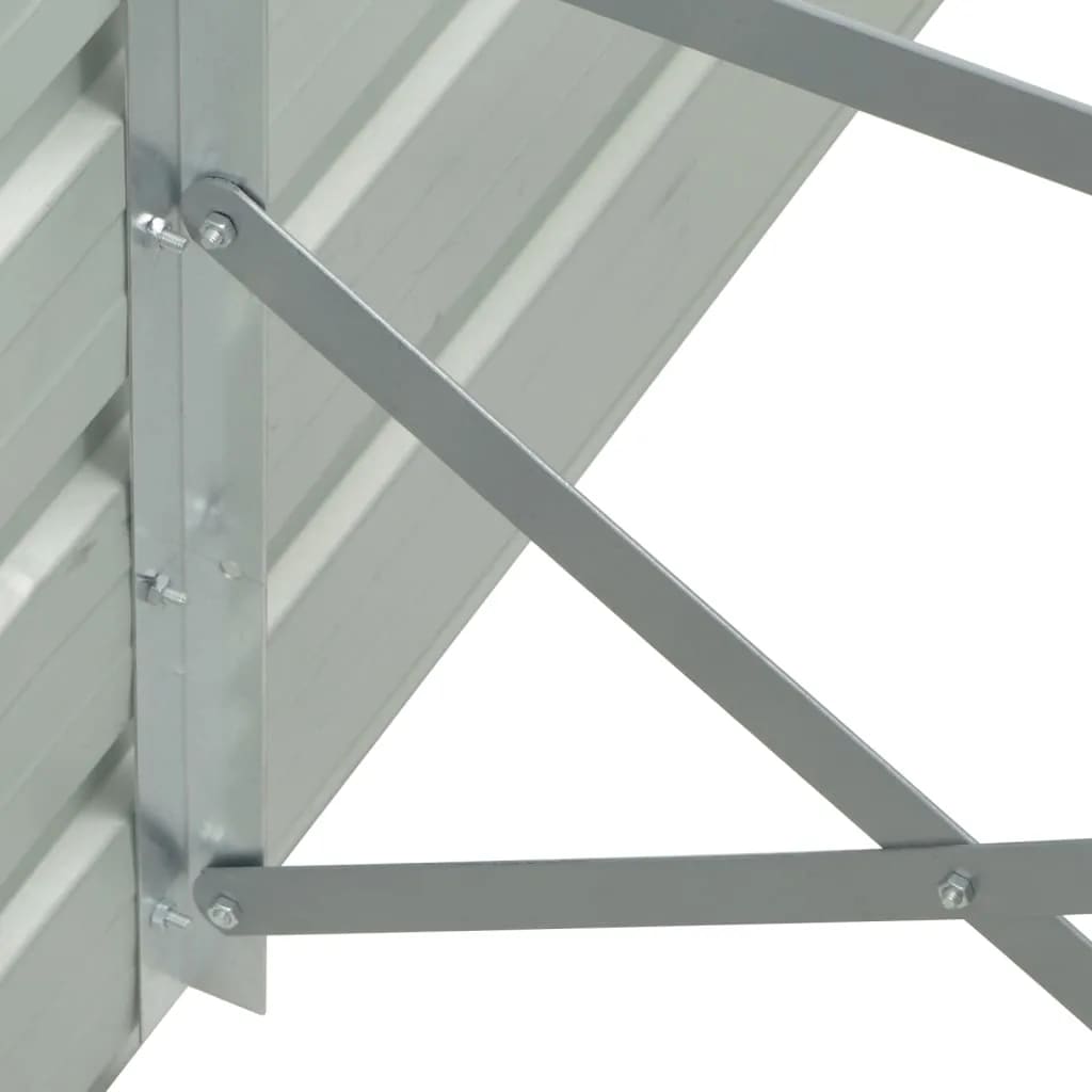 forhøjet plantekasse 480x80x77 cm galvaniseret stål brun