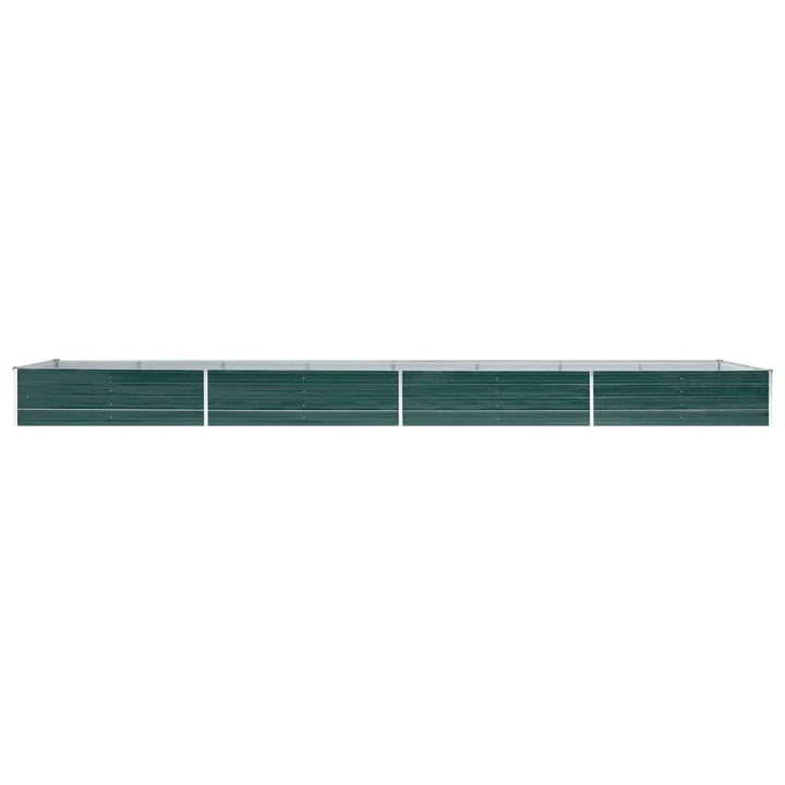 hævet plantekasse 600x80x45 cm galvaniseret stål grøn
