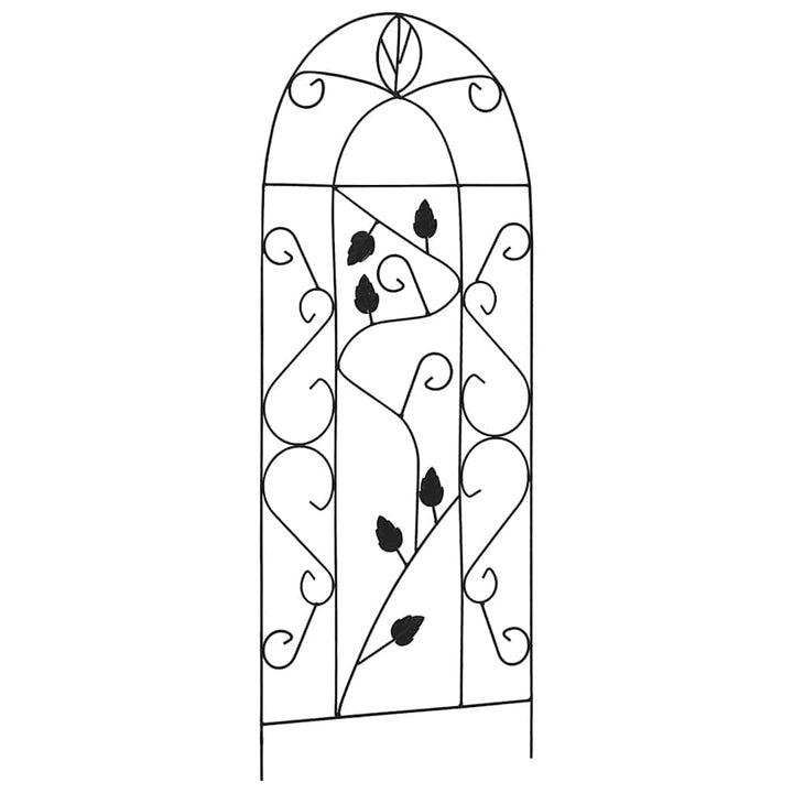 plantestativer 3 stk. 40x100 cm jern sort