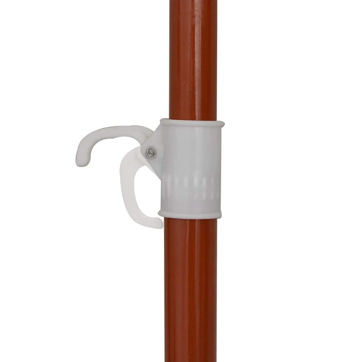 parasol med stålstang 180 cm sandfarvet