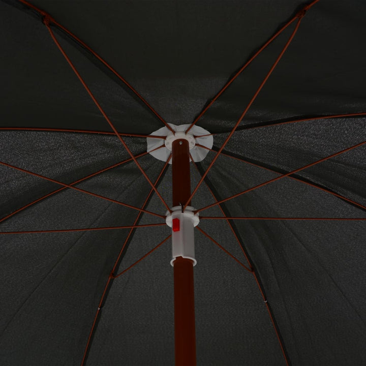 parasol med stålstang 240 cm antracitgrå