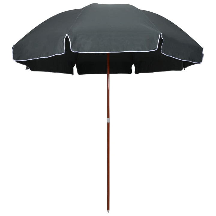 parasol med stålstang 300 cm antracitgrå