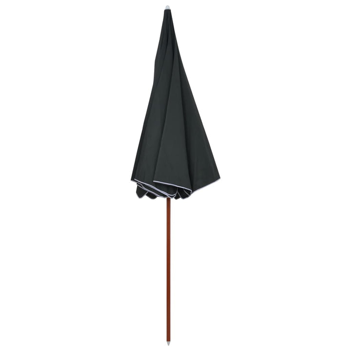 parasol med stålstang 300 cm antracitgrå