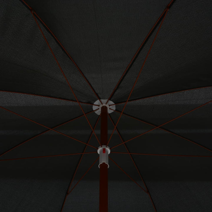 parasol med stålstang 300 cm antracitgrå