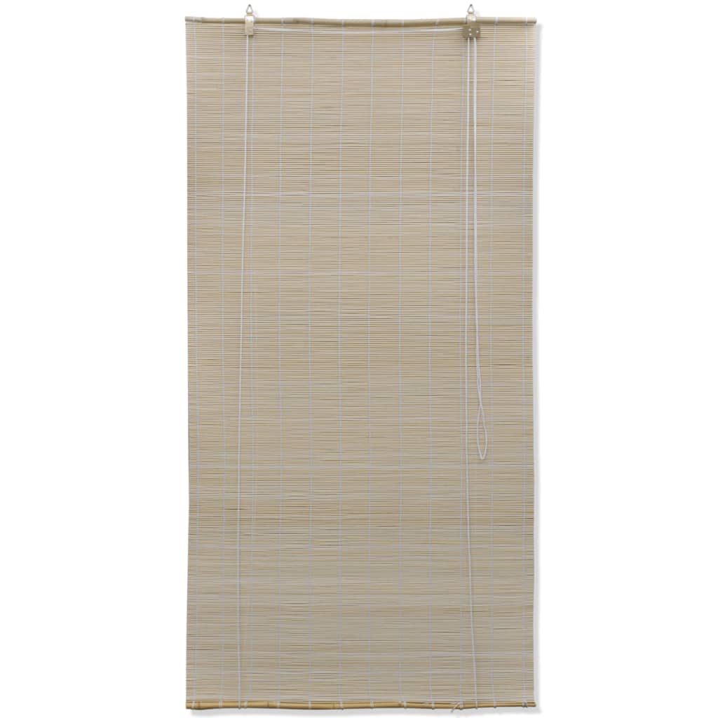 rullegardiner 2 stk. 120x160 cm naturlig bambus