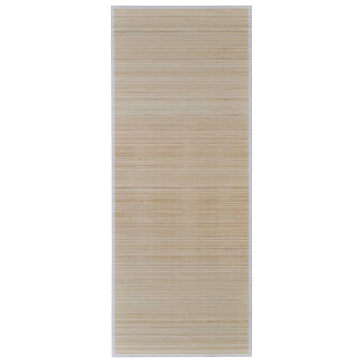 bambusmåtter 2 stk. 120x180 cm rektangulær naturfarvet