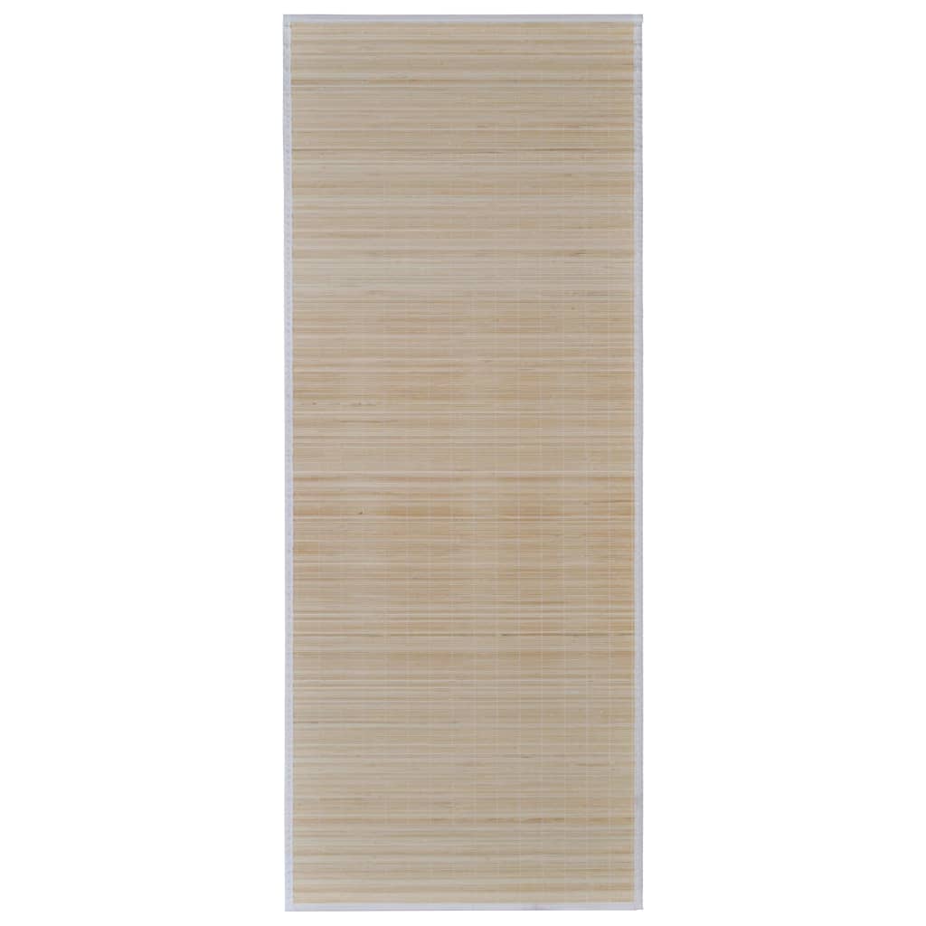bambusmåtter 4 stk. 120x180 cm rektangulær naturfarvet